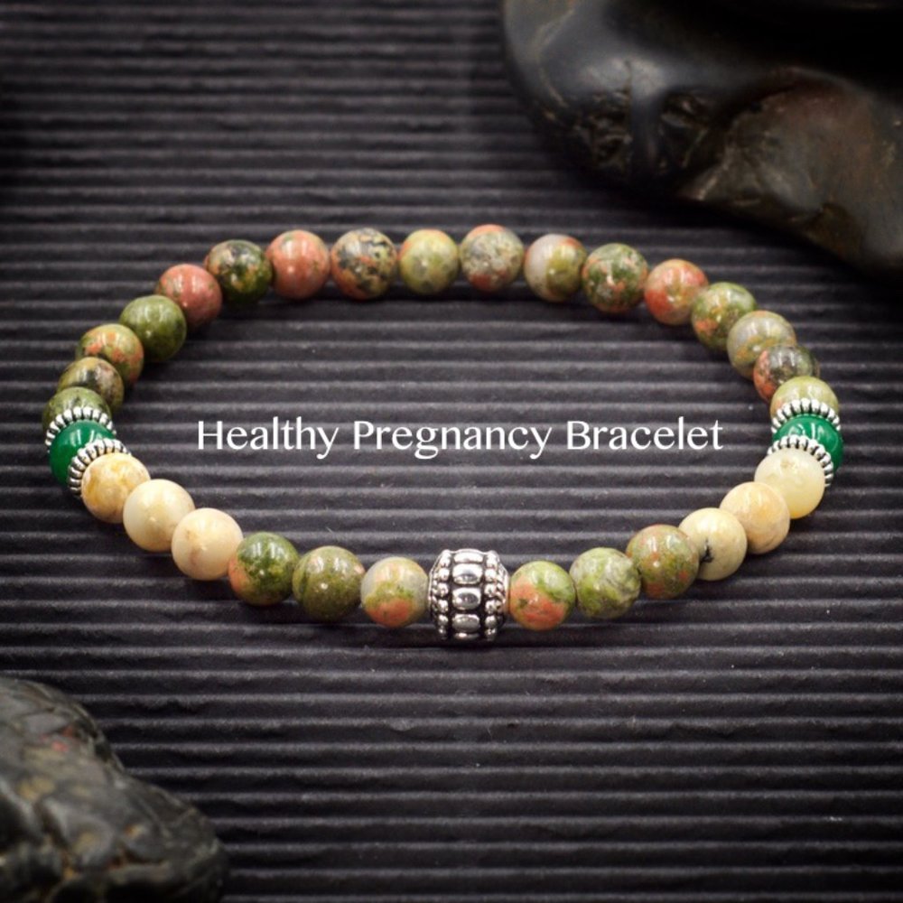 Healthy Pregnancy Intention Bracelet | Beaded Bracelet | Handmade to Order